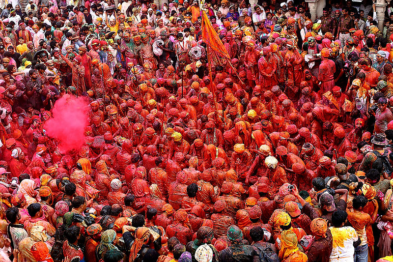 El Festival de Colores Holi En India