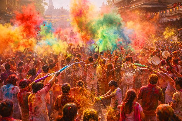 El Festival de Colores Holi en India